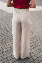 MSCH Disa High Waist Pants - Sand Melange