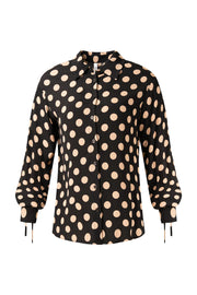 Lemon Tree Adela Top - Latte Polkadot