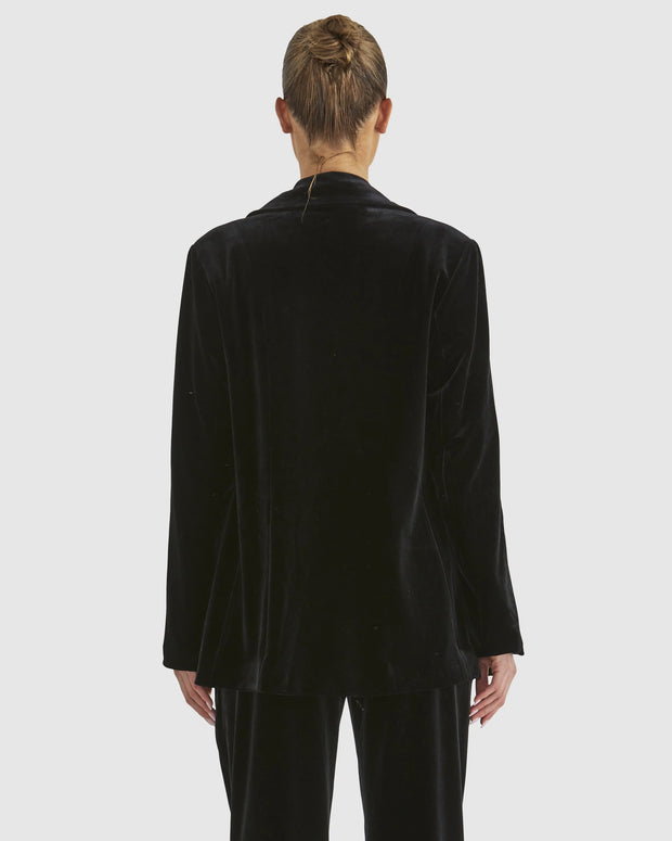 Fate + Becker Mustang Sally Velvet Jacket - Black