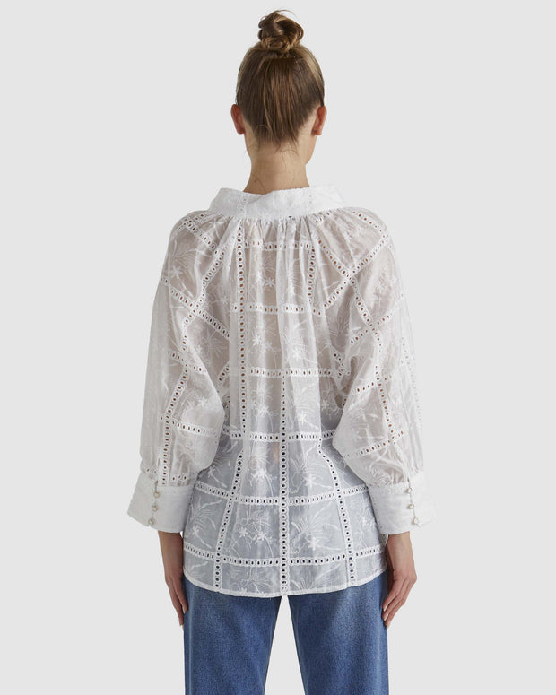 Fate + Becker Whisper Blouse - Ivory