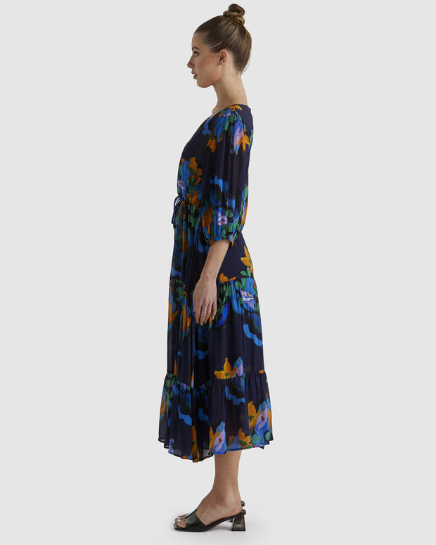 Fate + Becker Twilight Dress - Navy Floral