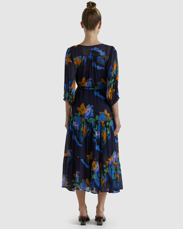 Fate + Becker Twilight Dress - Navy Floral