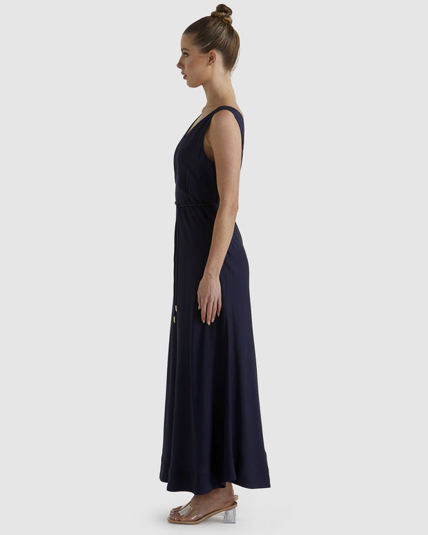 Fate + Becker Fusion Dress - Navy