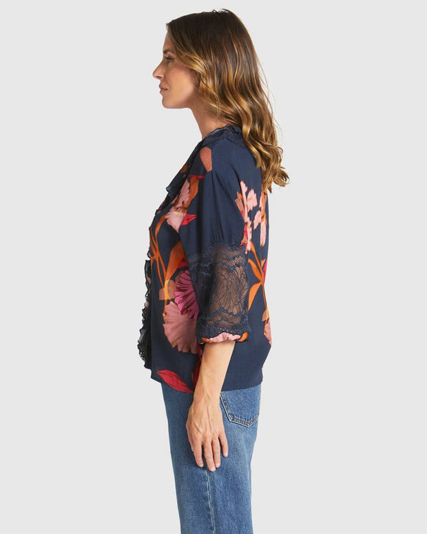 Fate + Becker Captivation Shirt - Shadow Floral