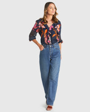 Fate + Becker Captivation Shirt - Shadow Floral