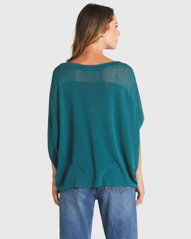 Fate + Becker Irises Knit - Teal