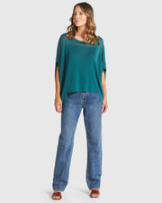 Fate + Becker Irises Knit - Teal