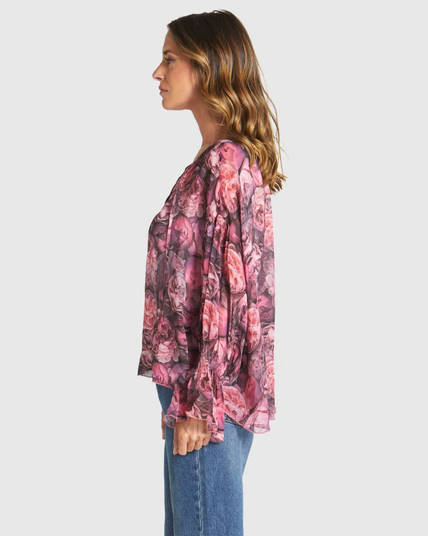 Fate + Becker Phenomenon Blouse - Peony