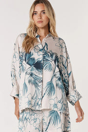 Fate + Becker Solstice Palms Shirt - Palm Print