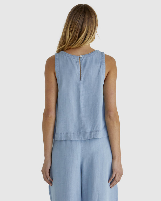 Sass Rye Tank - Chambray