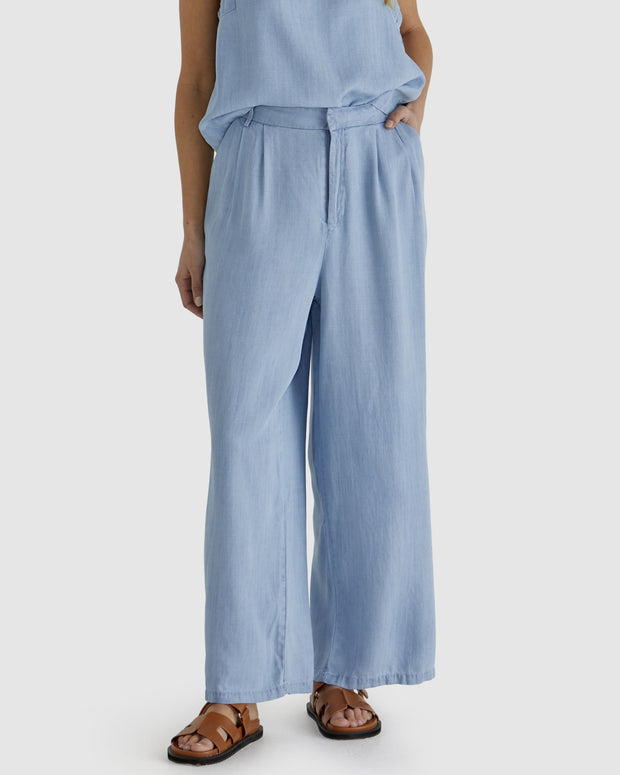 Sass Rye Pants - Chambray