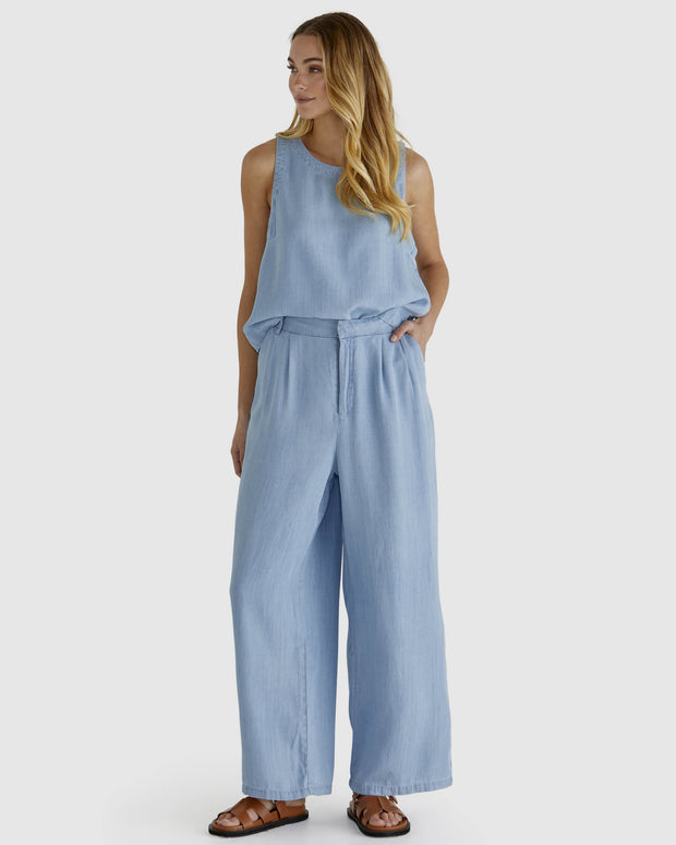 Sass Rye Pants - Chambray