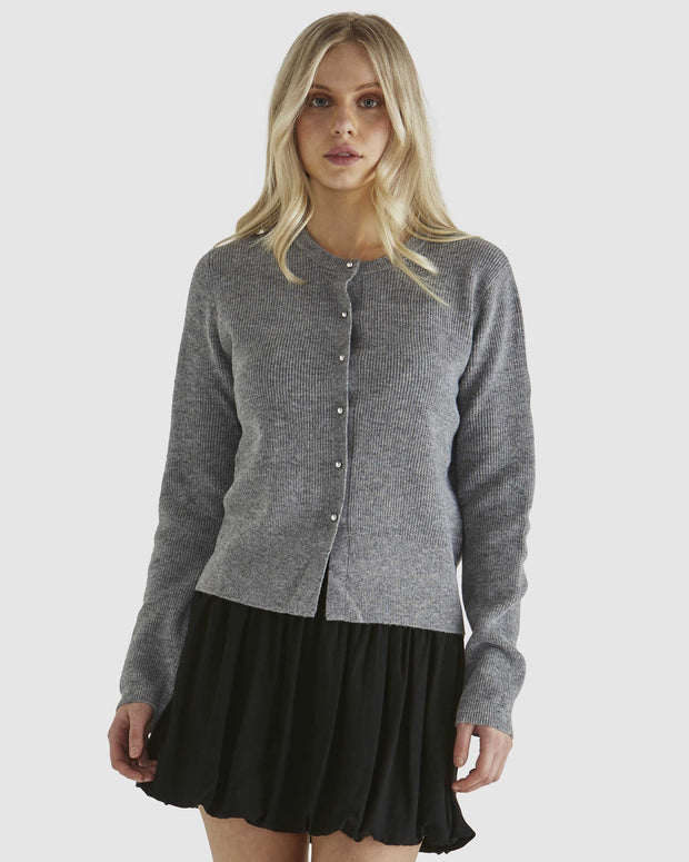 Sass Jagger Cardi - Grey Marle