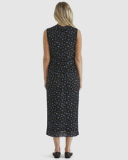 Sass Lauretta Mesh Dress - Black Ditsy