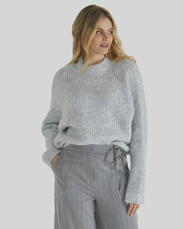 Sass Romee Knit - White Marle