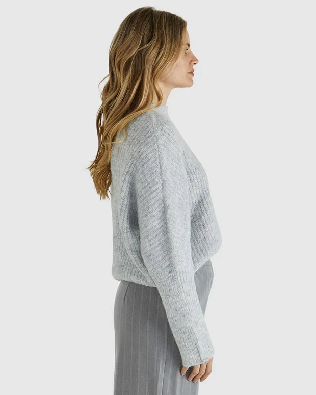 Sass Romee Knit - White Marle