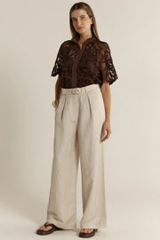 Fate + Becker Amara Belted Pant - Flax