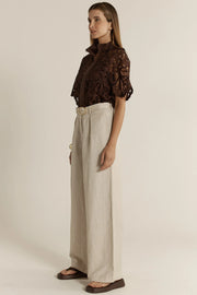 Fate + Becker Amara Belted Pant - Flax