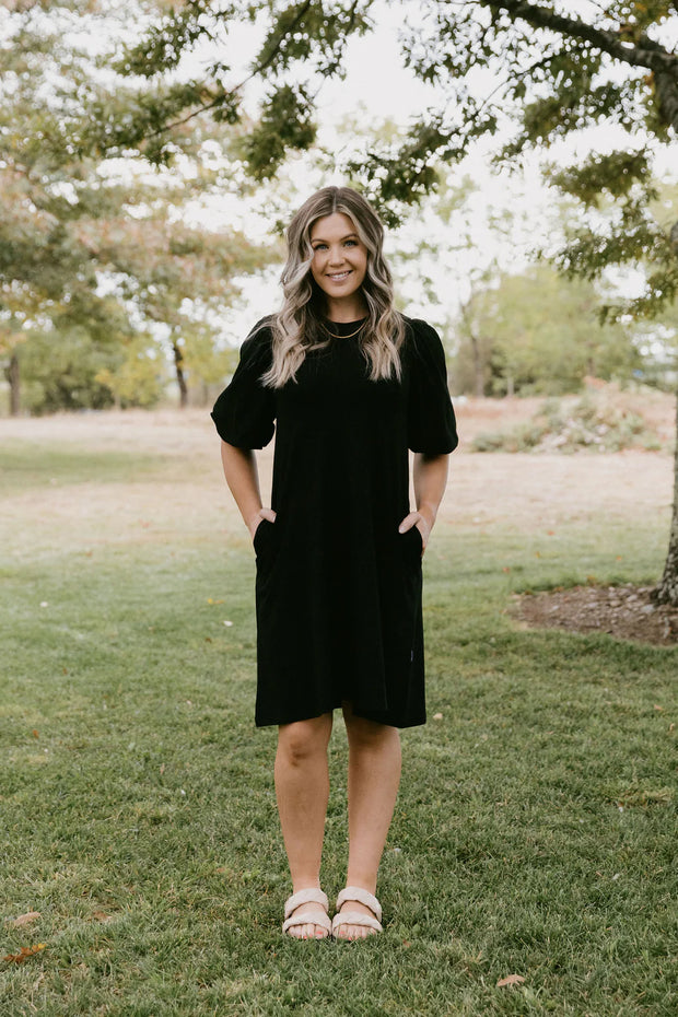Home-lee Ivy Dress - Black With Mini X