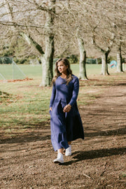 Home-lee Long Sleeve Kendall Dress - Hyacinth