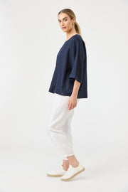 Studio Relaxed Top - Navy