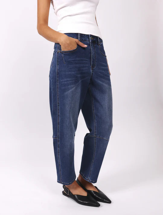 Monaco Toni Barrel Jeans - Blue