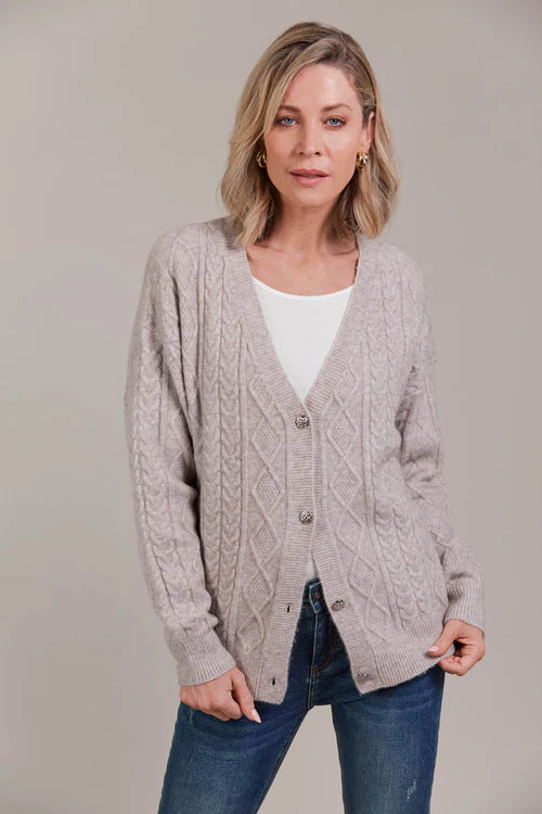 eb&ive Merano Cardigan - Flax