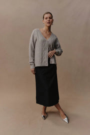 eb&ive Merano Cardigan - Flax