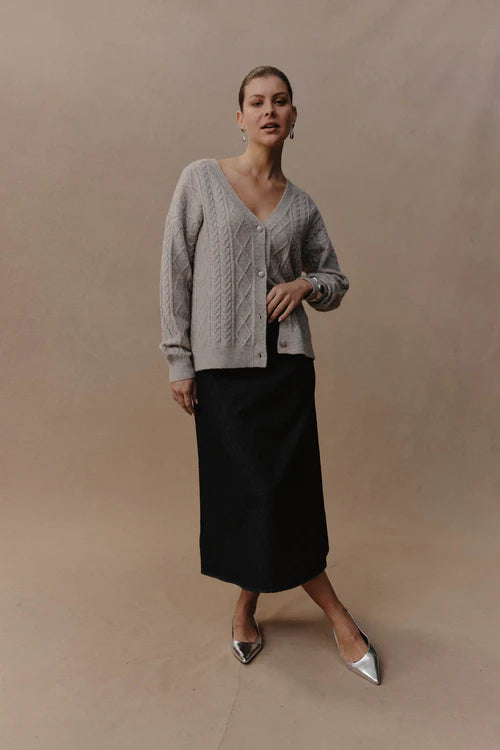 eb&ive Merano Cardigan - Flax