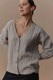 eb&ive Merano Cardigan - Flax