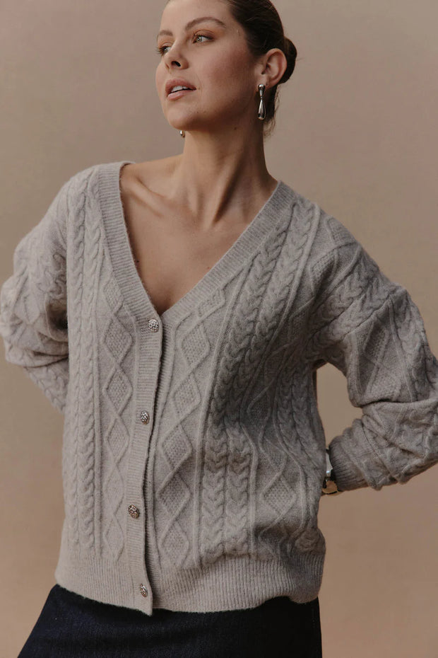 eb&ive Merano Cardigan - Flax