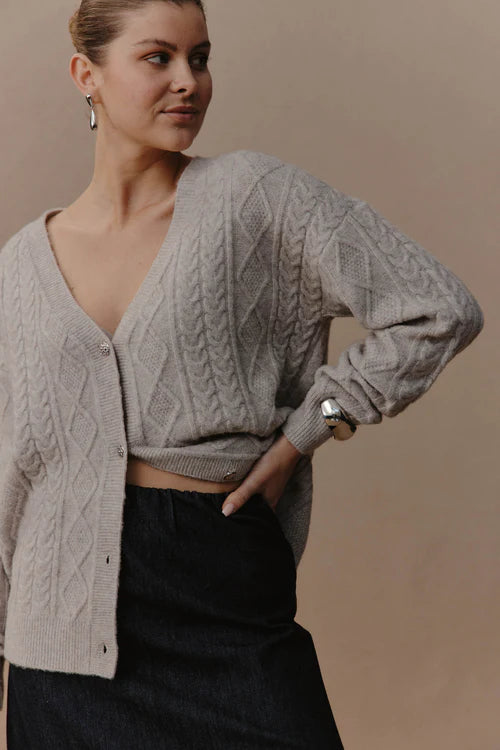 eb&ive Merano Cardigan - Flax