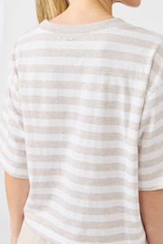Studio Stripe T-shirt - Stone