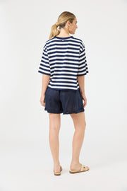 Studio Stripe T-shirt - Indigo