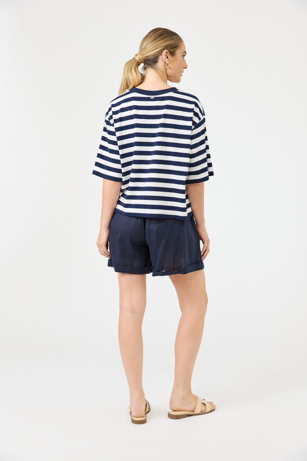 Studio Stripe T-shirt - Indigo