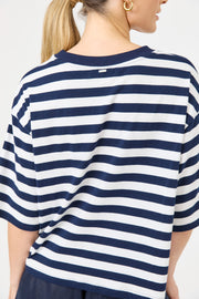 Studio Stripe T-shirt - Indigo