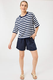 Studio Stripe T-shirt - Indigo