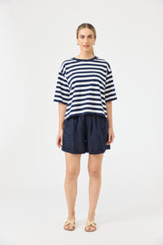 Studio Stripe T-shirt - Indigo