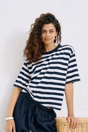 Studio Stripe T-shirt - Indigo