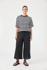 Studio Stripe T-shirt - Ebony