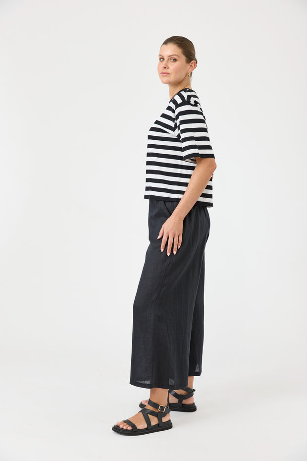 Studio Stripe T-shirt - Ebony