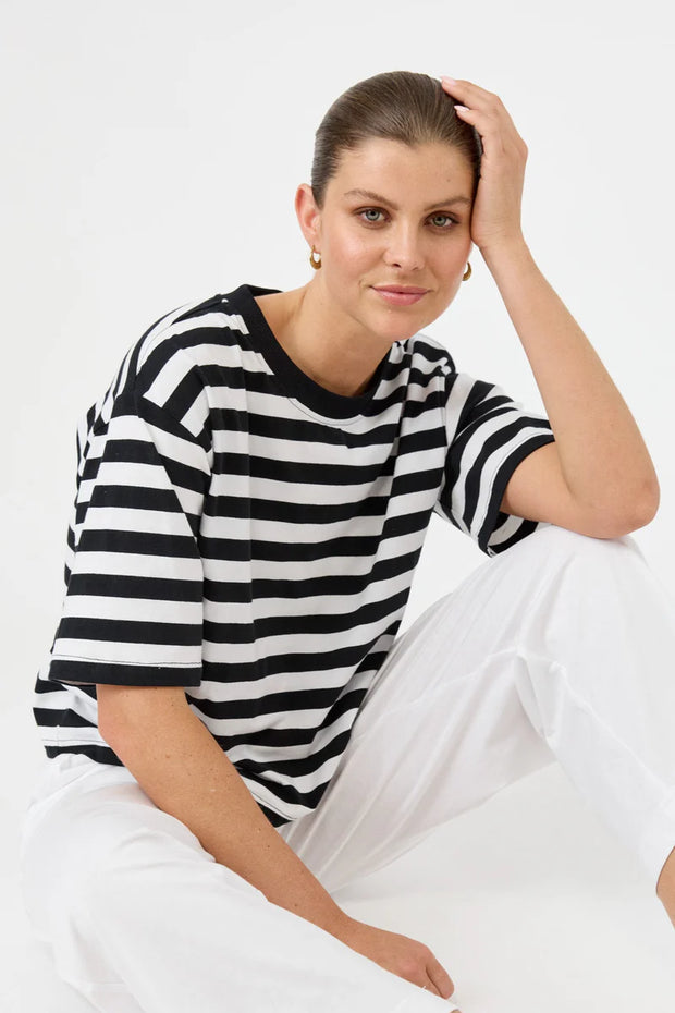 Studio Stripe T-shirt - Ebony