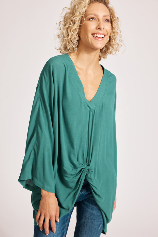 eb&ive Alegria Twist Top - Lagoon
