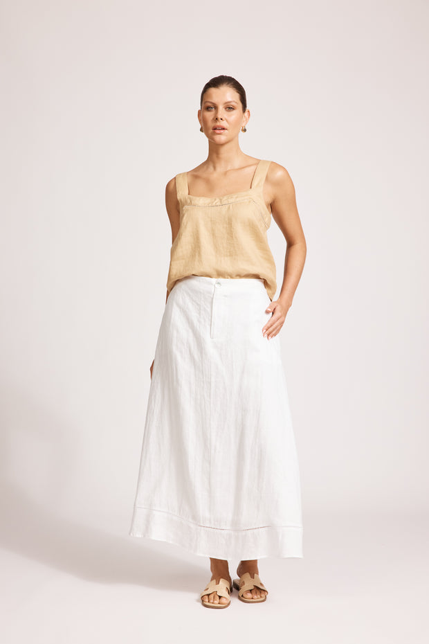 eb&ive Miramar Maxi Skirt - White
