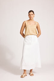 eb&ive Miramar Maxi Skirt - White
