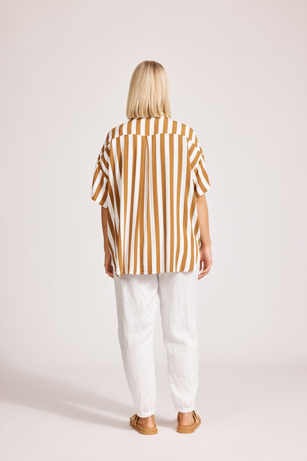 eb&ive Treville Stripe Shirt - Caramel