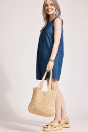 eb&ive Melenia Denim Tank Dress - Indigo