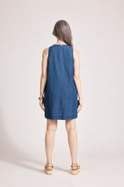 eb&ive Melenia Denim Tank Dress - Indigo