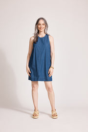 eb&ive Melenia Denim Tank Dress - Indigo