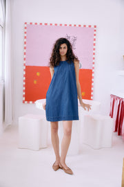 eb&ive Melenia Denim Tank Dress - Indigo